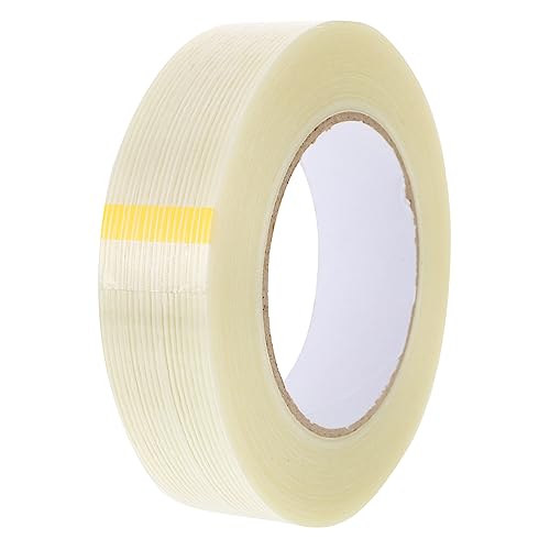 BELLIFFY 1Stk Glasfaserband nützliches Streifenband Montageband Bündelband Glasfaser-Packband Filament-Klebeband packing tape paketband Verpackungs Band Modell fixiertes Klebeband Weiß von BELLIFFY