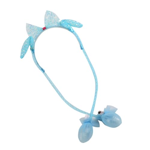 BELLIFFY 1Stk Party-Stirnband haarschmuck bunny ears Pailletten-Haarbekleidung tragegurte Hasenhaarband Halloween leuchtendes Stirnband Party-Haarreifen kinder haar tragen Paillettenstoff von BELLIFFY