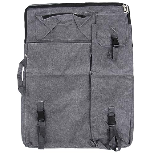 BELLIFFY 1Stk Portfoliotasche mit Schultergurt Wasserdichter Rucksack für unterwegs Tragetasche für Kunstmappen Reiserucksack Malerei Tasche Zeichenbrett Tasche Kunst-Portfolio-Tasche Grey von BELLIFFY