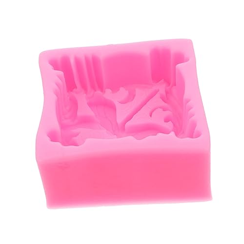 BELLIFFY 1stk Silikonform Dekor De Para Gelatinas Form Zur Seifenherstellung Seifengießform Kuchenfondant Diy Fondantform Handgefertigte Seifengussform Diy Seifenform Rosa Kieselgel von BELLIFFY