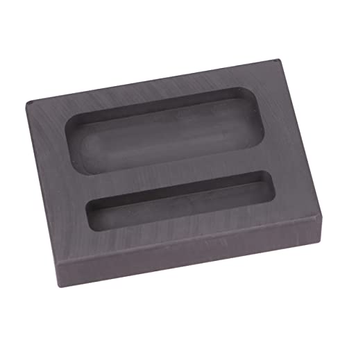 BELLIFFY 2 Gießform schmelzen Silberbar Set zum Schmelzen von Schmelzformen silberner Ton Graphite crucible Melting casting mould Nichteisenmetallform Kombiform für Black von BELLIFFY