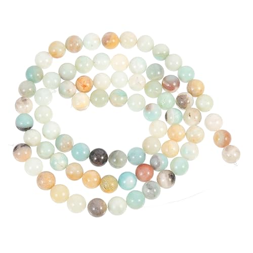 BELLIFFY 2 Naturstein lose Perlen Steinperlen für den täglichen Gebrauch Kreisperlen glatte Perlen beads for bracelets schmuck machen multifunktionale Armbandperlen Perlen aus Naturstein von BELLIFFY