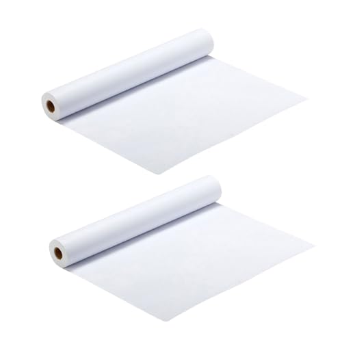 BELLIFFY 2 Rollen Zeichenpapier Kinder-Skizzenpapier Kinder malen Papier leeres skizzenpapier weißes Geschenkpapier Graffiti-Papier bemalen staffelei Zeichenzubehör Malpapier weißes Papier von BELLIFFY