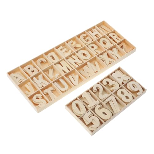 BELLIFFY 2 Sätze Alphanumerische Holzspäne Zahlen Aus Holz Zahlen Holzspan Zahlen Holzscheiben Buchstaben Holzausschnitte Holz Diy Alphabet Handwerk Holzhandwerk Alphabet-hackschnitzel von BELLIFFY