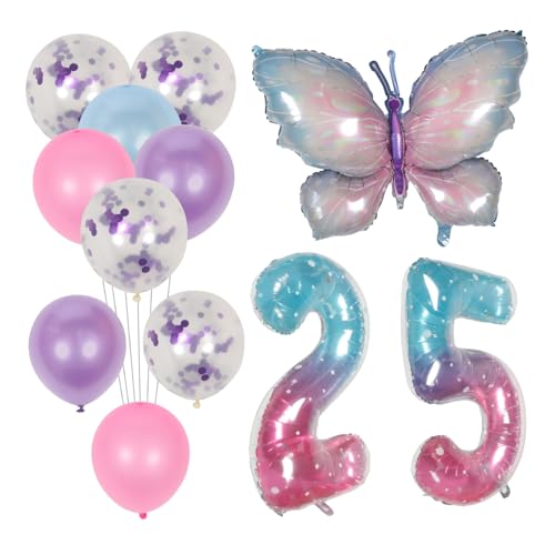 BELLIFFY 2 Sets Party Feier Luftballons Party Dekorationen Für Frauen Party Ballon Dekor Geburtstags Party Luftballons Aluminiumfolie von BELLIFFY