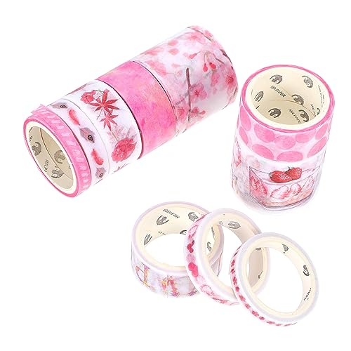 BELLIFFY 2 Washi-Tape the washi tape geschenkeidee Handgemachte Dekoration washi+-+tape decorative accessories dekoratives Glitzerband Geschenkband DIY Klebeband klebriges Papierband Rosa von BELLIFFY