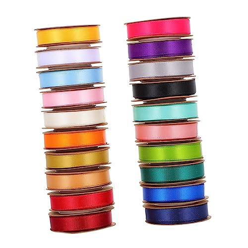 BELLIFFY 20 Rollen Polyester-Gürtel geschenkband ribbon hochzeitdeko haar clip bandalette farbiges Band Geschenkzubehör DIY-Bänder breites Band basteln Buntes Band buntes Kopfschmuckband von BELLIFFY