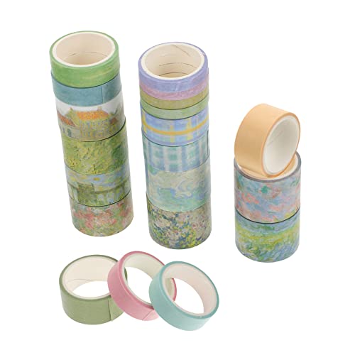 BELLIFFY 20 Rollen Washi-Tape-Set Notizbuch Washi Tape Sammelalbum Washi Tapes Bastelbänder wiederverwendbar klebeband weihnachten geschenkband aufkleber DIY-Zubehör schöne Washi-Tapes von BELLIFFY