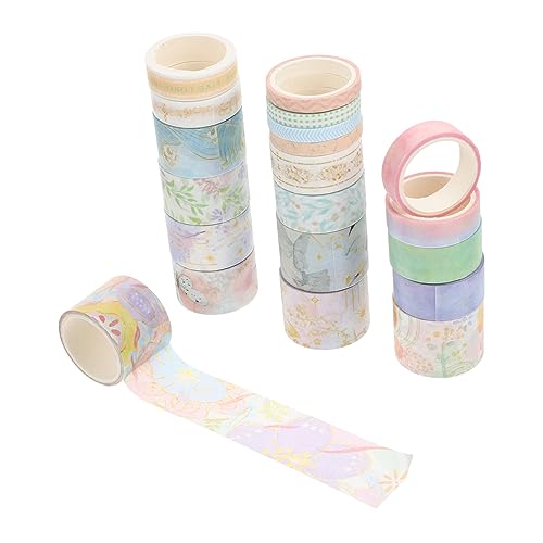 BELLIFFY 20 Rollen Washi-Tape-Set spaß kassetten Washi Klebeband Set Washi Tape zum Verpacken von Geschenken alte Aufkleber Scrapbook-DIY-Klebebänder hübsche Bänder Japanisches Papier von BELLIFFY