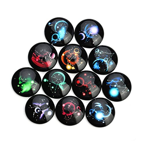 BELLIFFY 20St Cabochons aus Glas schmucksteine the gems polsterelemente Glassticker dekoration Perlen für Armbänder Edelsteine für Anhänger Glas schnappt Zubehör zur Schmuckherstellung von BELLIFFY