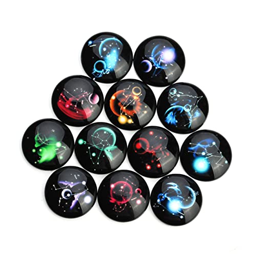 BELLIFFY 20St Cabochons aus Glas the gems glasaufkleber glasmosaik Handwerkliche Accessoires Perlen zur Schmuckherstellung Cabochon-Edelsteine Glas schnappt Zubehör zur Schmuckherstellung von BELLIFFY