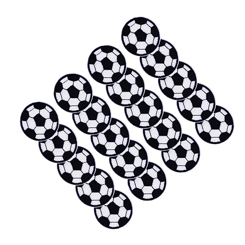 BELLIFFY 20St Stoffpatch Applikationen für Kleidung Flicken aufnähen Applikation nähen Fußball Patch zum Aufnähen repair patch apfelding Stoff-Patch-Aufkleber Stickapplikationen aus Stoff von BELLIFFY