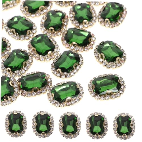 BELLIFFY 20St glitzernde kleine Strasssteine bastelzeug rhinestones accesories Dekorationsmaterial Handgemachte Materialien zarte kleine Strasssteine Handyhülle aus Strass Glas Green von BELLIFFY