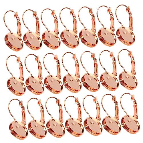 BELLIFFY 20st Haken Für Ohrringablage Ohrhaken Selber Machen Sublimations-ohrring-rohlinge Ohrhaken Aus Sterlingsilber Ohrring-cabochons-einstellungen Dekorative Tabletts Eisen Rose Gold von BELLIFFY