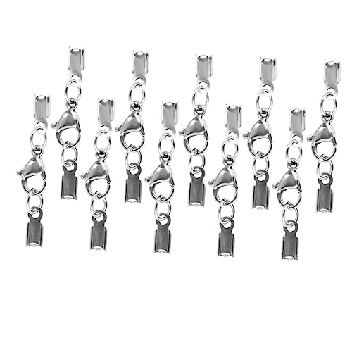 BELLIFFY 20st Karabinerverschluss Armbandverbinder Verschluss Schmuckzubehör Selber Machen Karabinerverschlüsse Verbinder Zur Herstellung Von Diy-schmuck Silver Rostfreier Stahl von BELLIFFY