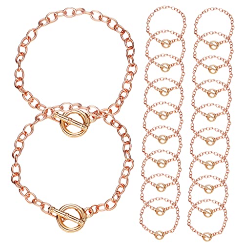 BELLIFFY 20st Verschluss Armband Diy-schmuck-bastelbedarf Armband-anhänger Süße Armbandanhänger Zubehör Zur Schmuckherstellung Armbänder Herstellen Schmuckketten Rose Gold Legierung von BELLIFFY