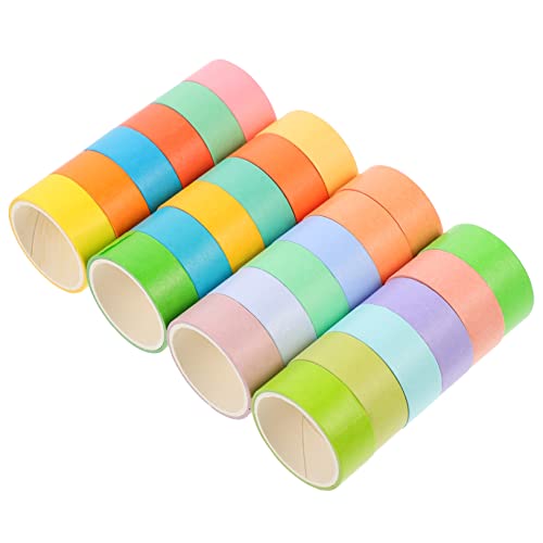 BELLIFFY 24 Rollen Klebeband Glitzerndes Washi-tape Glitzerndes Abdeckband Farbige Aufkleber Blumen-washi-tape Dekoratives Washi-tape Geschenkverpackungsband Tagebuchband Japanisches Papier von BELLIFFY