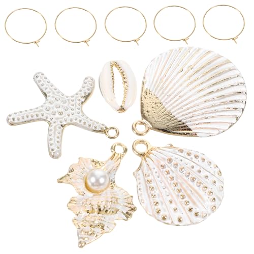 BELLIFFY 24 Stück Muschelornamente Aus Für Ohrringe Verschiedene Designs Für Individuellen Ohrschmuck Ideales Zubehör Für Bastelprojekte Und Schmuckherstellung von BELLIFFY