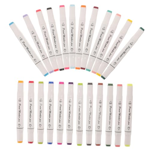 BELLIFFY 24 Teiliges Marker Set Auf Wasserbasis Farbstifte Farbmarker Stift Zeichnung Aquarellstifte Aquarell Marker Stifte Scrapbooking Farbmarker Erwachsene Aquarellbedarf von BELLIFFY