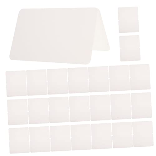 BELLIFFY 24St handgemachte Grußkarte weiße karten white card geschenkkarte geschenkekarte kärtchen Tischkarten Zeltkartenpapier kompakte Blankokarten multifunktionale Blankokarten von BELLIFFY