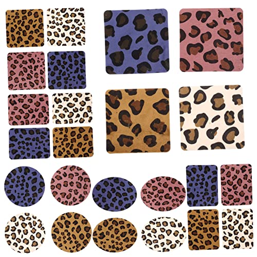 BELLIFFY 24st Pflaster Mit Leoparden Muster Dekorative Fellflecken Mantelflicken Patch Mit Tierapplikation Zarte Fellflecken Austauschbare Fellflecken Selbstklebende Hutaufnäher Polyester von BELLIFFY