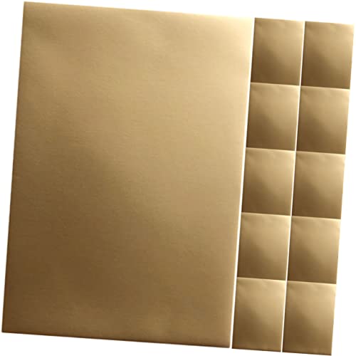 BELLIFFY 25 Blätter goldener Karton Kartongoldpapier Bastelfaltpapier Origami-Falten farbiges Kartonpapier kreativpapier scrapbook paper einfarbiges Papier Origami-Papier das Papier von BELLIFFY