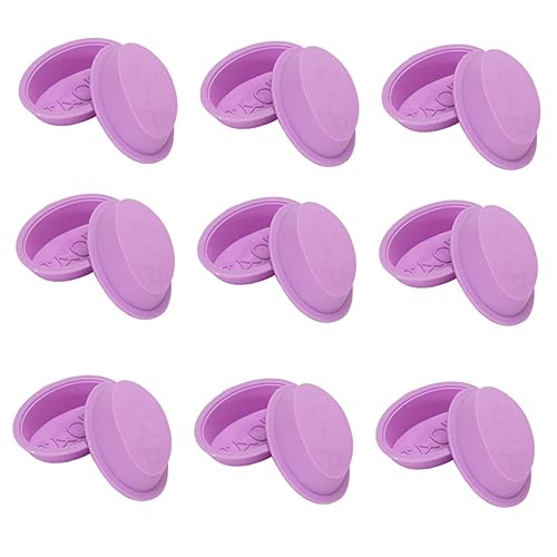 BELLIFFY 25 Stk Seifenform Keksformen Bonbonformen Backform für Kekse DIY Formen zur Seifenherstellung Silikonformen silikonmuffinformen seife form soap mold kuchenform Kieselgel Violett von BELLIFFY