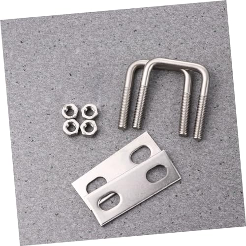 BELLIFFY 2St quadratische Klemme cable clamp schlauchklemmen шуруповёрт schrauböse U-förmiger Schraubendämpfer rechtwinklige Schrauben schraubendämpfer aus edelstahl Schraube Dämpfer Silver von BELLIFFY