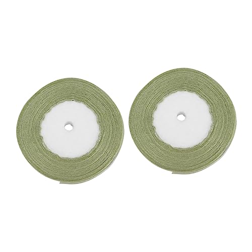 BELLIFFY 2st 2cm Farbige Zwiebelstreifen Blumenschmuck Handgefertigte Bänder Geburtstagsfeier Geschenkband Geschenkverpackungsband Sortiment An Satinbändern Tüllband Green Polyester von BELLIFFY