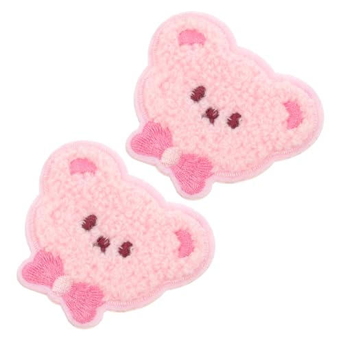 BELLIFFY 2st Aufkleber Mit Tierstickerei Filz-stickerei-patches Lipgloss-kits Gestickte Aufnäher Mit Cartoons Stofftiere Selber Machen Patches Aufnähen Errötendes Dekor Hasen-dekor Gefühlt von BELLIFFY