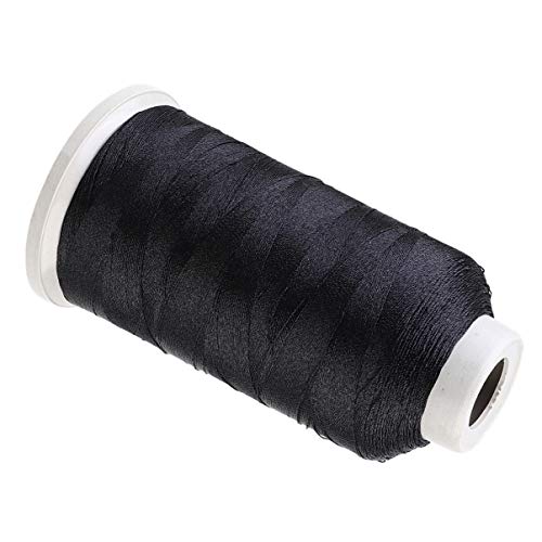 BELLIFFY 3 Nylon-nähgarn Fäden Faden Nadeleinfädler-kit Rollen Hilo Einfädeln Häkelgarn Lange Spulen Overlock-nähgarn Black von BELLIFFY