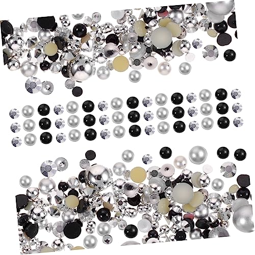 BELLIFFY 3 Packungen Nagelharzbohrer Designer-Nagelanhänger Reize Perlen Nagel Charms Strasssteine Flocken halloween nail art nail decoration aufkleber Nagelanhänger aus Harz Nail-Art-Kit von BELLIFFY