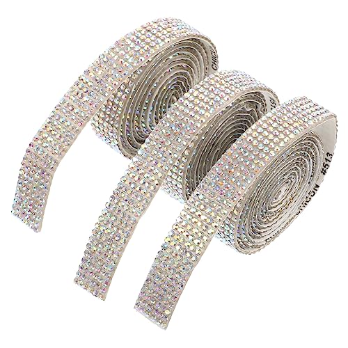 BELLIFFY Strass-rollen 3er-pack Selbstklebendes Strass-band Für Hochzeiten von BELLIFFY