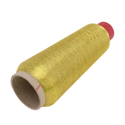 BELLIFFY 3St Goldspule Nähgarn codieren embroidery thread golddraht Glitzerfaden aus Seide Serger-Nähmaschine Goldschnur Perlen-Kit 5000 Meter Spule metallisches Maschinenstickgarn Kabel von BELLIFFY