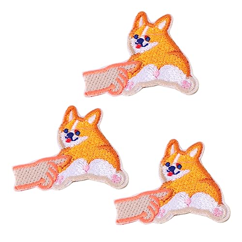 BELLIFFY 3st Taschen-patch Dekoration Corgi- Kleine Weihnachtsstrümpfe Aus Filz Kleidungsaufkleber Mini-laternen Corgi-aufkleber Kleiderbeutelapplikation Flicken Aufnähen Pakete von BELLIFFY