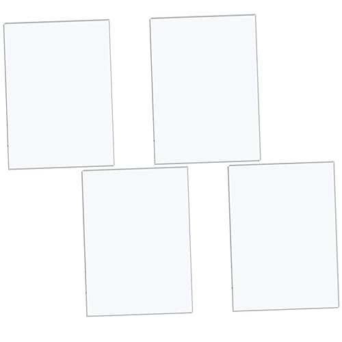 BELLIFFY 4 Stück Acryl Zeichenbrett Schild Für DIY Transparentes Schild Leeres DIY Schild Hochzeitszeremonie Dekorationen Malerei Schild Rahmenloses Whiteboard Tischdekoration von BELLIFFY