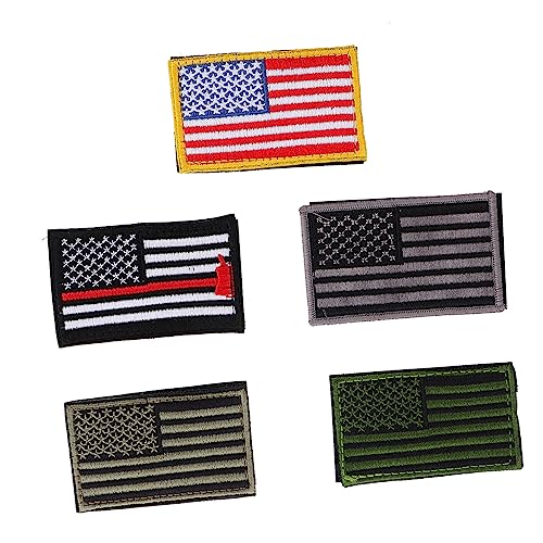 BELLIFFY 5 Stk Taktischer Flaggenpatch Aufkleber Usa-abzeichen-patch Veteranen-patches Rucksack-patch Stoff von BELLIFFY