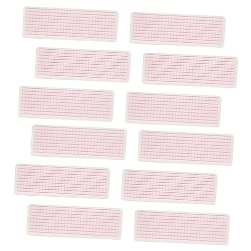 BELLIFFY 50 Stück Bandausgabetafel Washi-Tape-Halter trocken abwischbares Klebeband Bandprobe Tape-Boards würfelunterlage the washi tape Klebeband-Mustertafeln Leichte Bandplatten pp Rosa von BELLIFFY