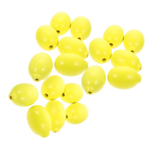 BELLIFFY 50 Stück Perlen Aus Zitronenholz Quastenohrringe Gelbe Ohrringe Diy Ohrringe Charms Zitronenperlen Zum Basteln Zitronenperlen Selber Machen Für Zu Hause Gelbe Girlande Yellow von BELLIFFY