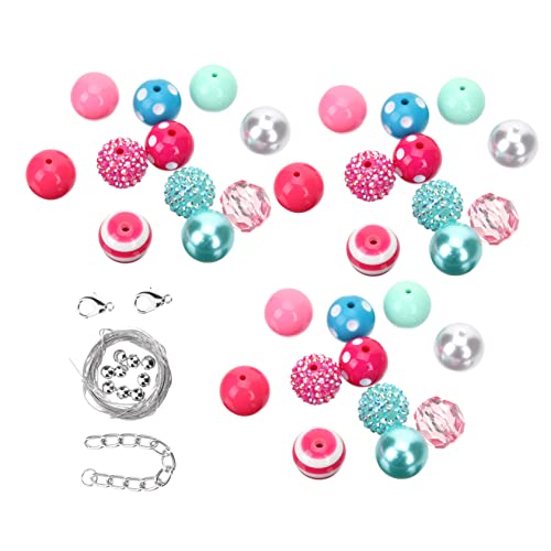 BELLIFFY 50 Stück Perlen bastelzeug beads Schmuckbasteln schmuckherstellung schmuck machen DIY-Kunsthandwerk Schmuckzubehör Mini-Radierer DIY Girlande Perle DIY liefert Abstandsperle Harz von BELLIFFY