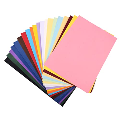 BELLIFFY 50 Stück Studentisches Malpapier Farbiges Papier Malpapier Für Kinder Bastelpapier A4-karton Kinder Malen Papier Farbiges Druckerpapier Zeichenpapier Für Kinder Bunter Karton von BELLIFFY