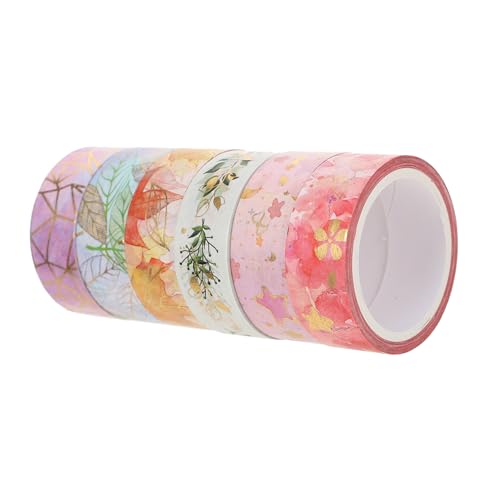 BELLIFFY 6 Rollen Washi-tape Buntes Klebeband Band Mit Animal-print Verpackung Washi Tape Geschenkband Diy Klebeband Washi Masking Tape Mit Goldfolie Farbiges Abdeckband Kinder Papier von BELLIFFY