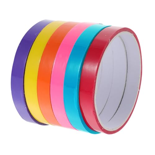 BELLIFFY 6 Rollen klebriges Ballband farbiges kugelband selber machen klebriges kugelrollband farbiges klebeband tapeband spielzeug Dekompressionsbänder Sticky Balls Tape zum Entspannen von BELLIFFY