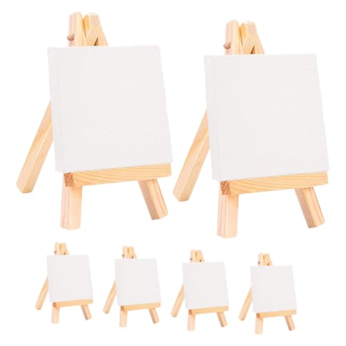 BELLIFFY 6 Sätze Ölgemälde-Werkzeuge für Kinder acrylbilder painting set for slack Dreieckskarten stehen leere malrahmen selber machen Kinder malen und Staffelei Bastelbedarf von BELLIFFY