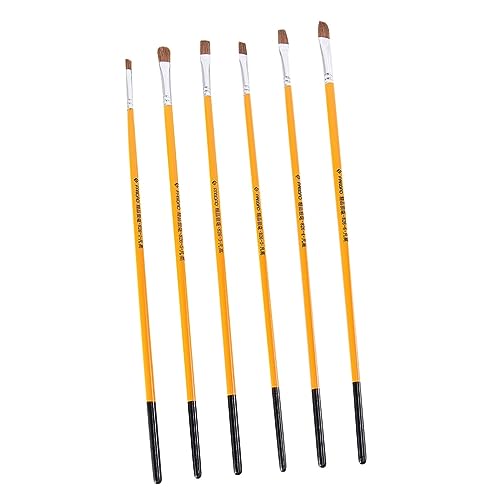 BELLIFFY 6St professionelle Lackierung Detailpinsel Leinwandöl Professionelle Künstlerpinsel Ölpinsel Kunstpinsel Pinsel für die Acrylmalerei Water Painting stifte Water Painting Pen Bambus von BELLIFFY