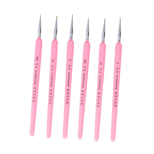 BELLIFFY 6st Detailpinsel Feiner Pinsel Malstifte Für Kinder Mikropinsel Miniaturpinsel Professionelles Detail-malset Stift in Lippenstiftform Pinsel Für Haarkünstler Detailfarbe Hölzern von BELLIFFY