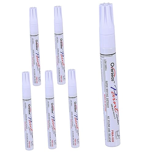 BELLIFFY 6st Lackstift Ausbessern Reparatur Von Autokratzern Autolack Pflegestift Auto Scratch De-mark-stift Permanente Farbstifte Kfz-ausbesserungslack Auto Wachs Stift Autos Plastik Weiß von BELLIFFY