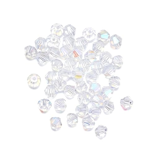 BELLIFFY 720 Stück 4 Mm Transparente Kristallperlen DIY Bastelzubehör Für Schmuckherstellung Ideal Für Armbänder Halsketten Und Kreative Handwerksprojekte von BELLIFFY