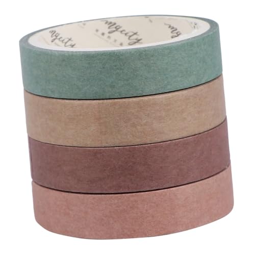 BELLIFFY 8St Washi-Klebeband Farbenfrohes Bastelklebeband Scrapbook Papierklebeband Washi Tape-Set Scrapbook Washi Tape Set Washi-Tape-Handwerk Geschenkverpackungsband DIY Washi Tape Green von BELLIFFY