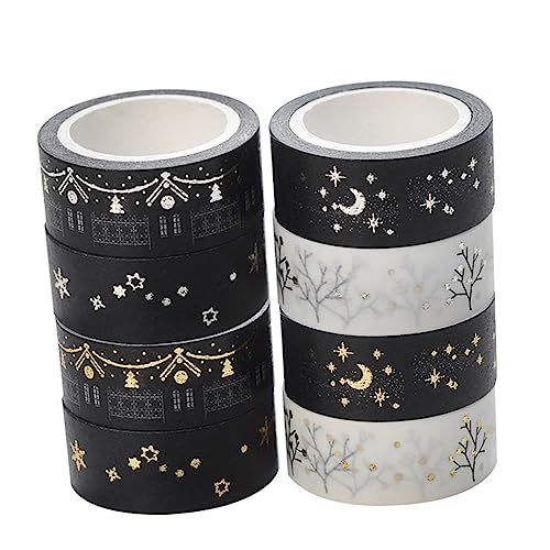 BELLIFFY 8St tagebuch klebeband Fotoalbumband handgemachte Aufkleber Beschriftungsaufkleber Washi-Ma-Tape scrapbooking sticker scrapbook stickers Buchalbum Klebeband Scrapbook-Klebeband von BELLIFFY